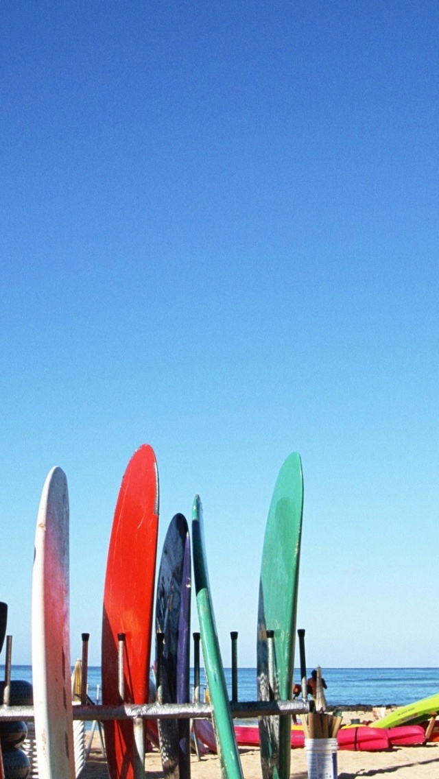 Surf Boards iPhone Wallpaper