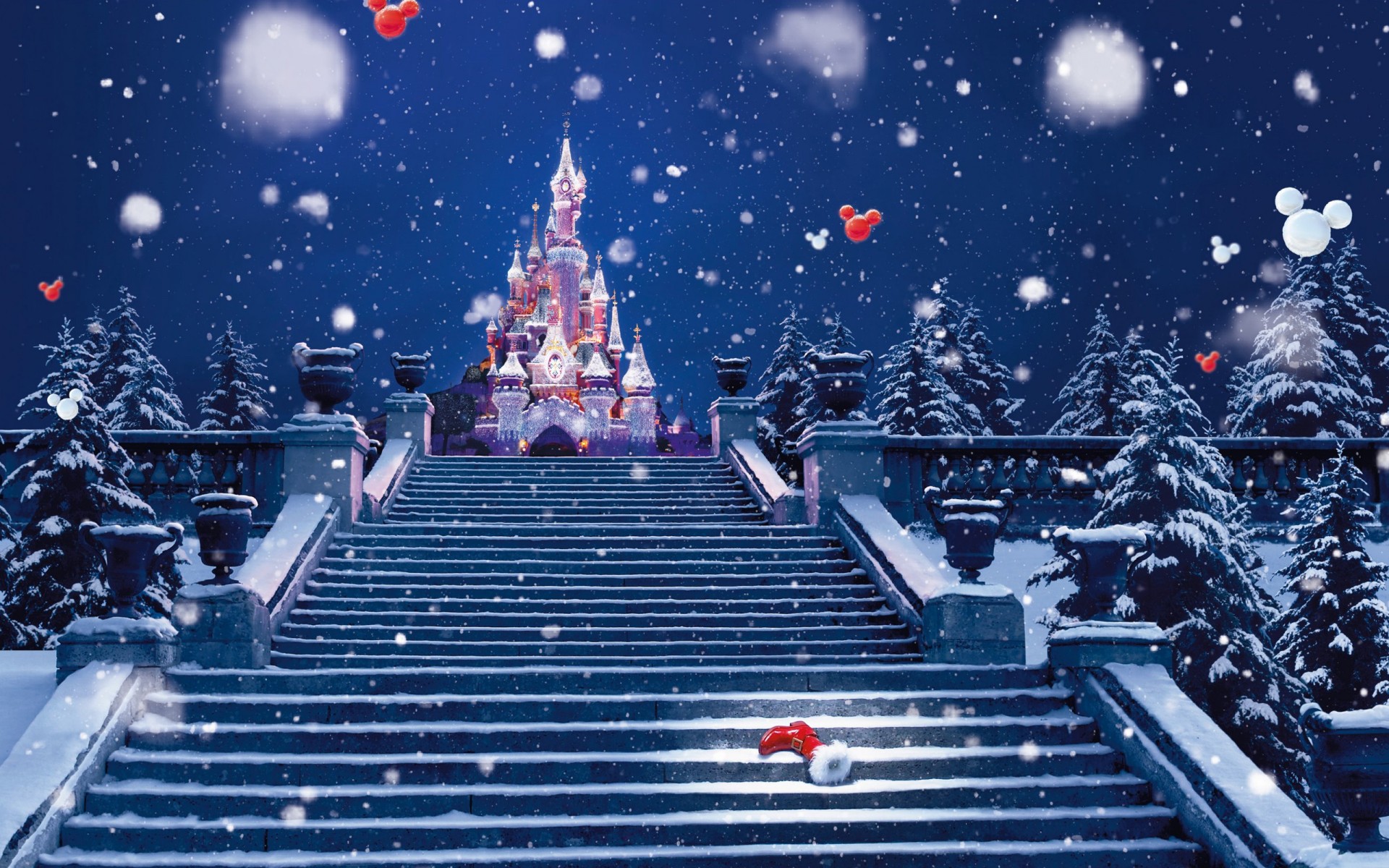 Holidays Christmas Children Disney Winter Snow Snowing Flakes Drops