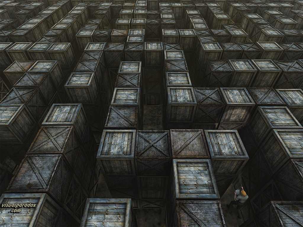 Warehouse Maze Labyrinth Storage Search Lost Find Boxes Crates