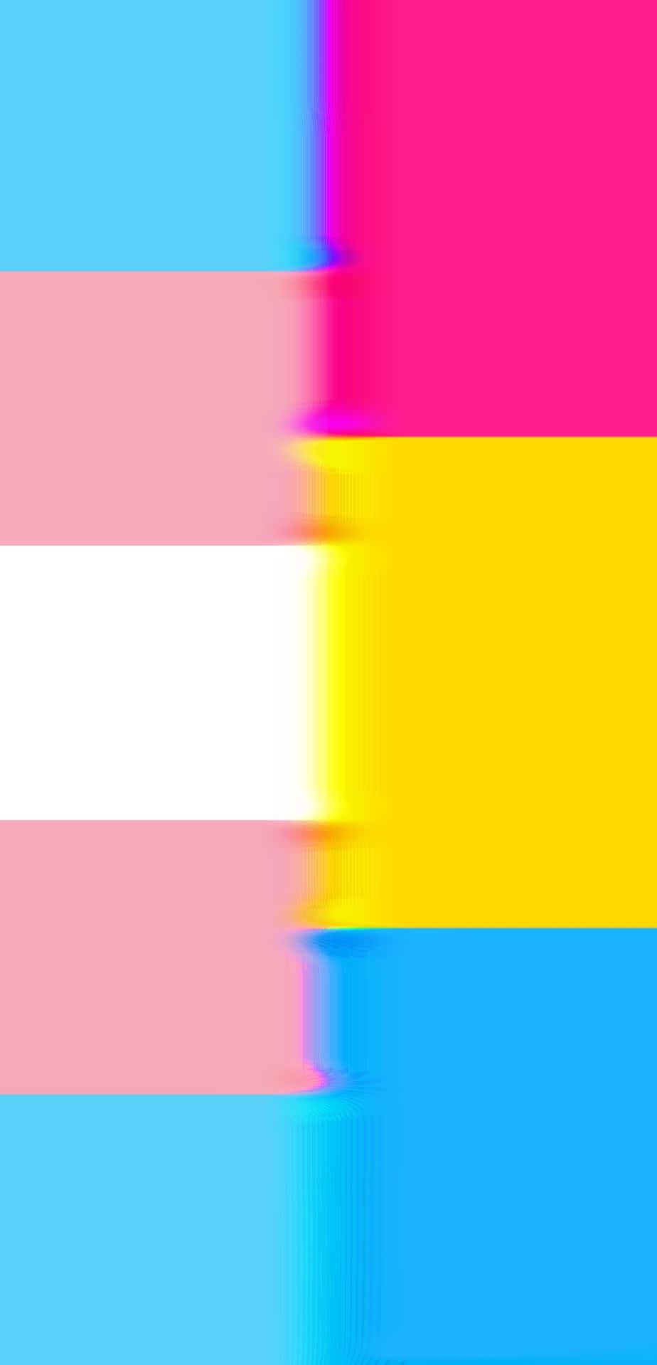 Transgender Flag With Rainbow Colors Wallpaper