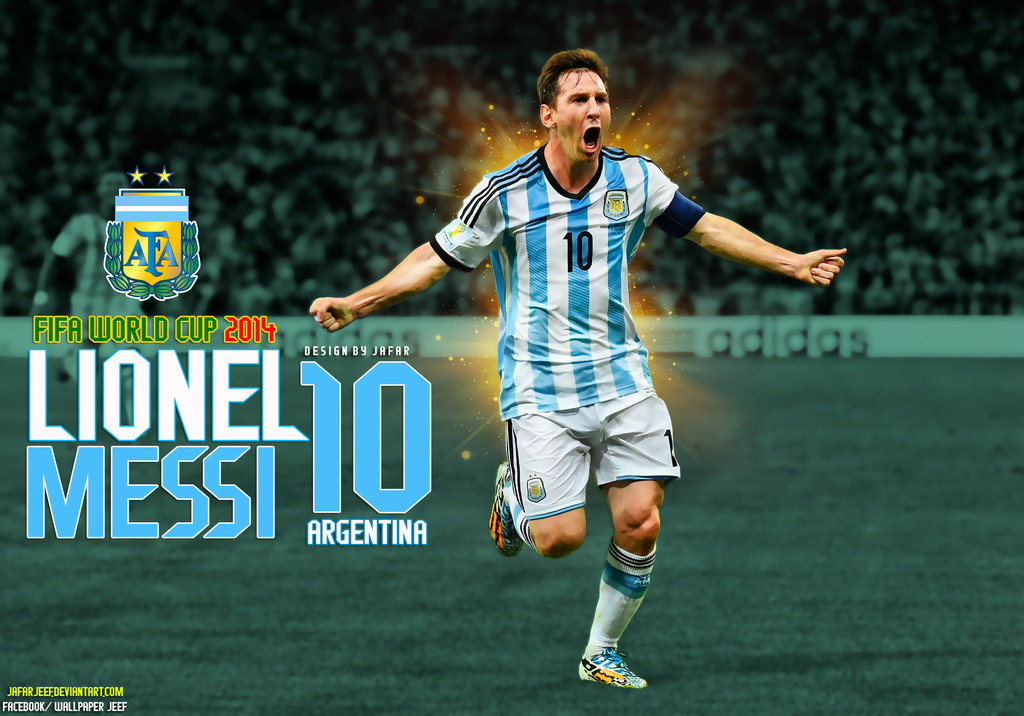 Lionel Messi Argentina World Cup 2014 Wallpaper by jafarjeef on