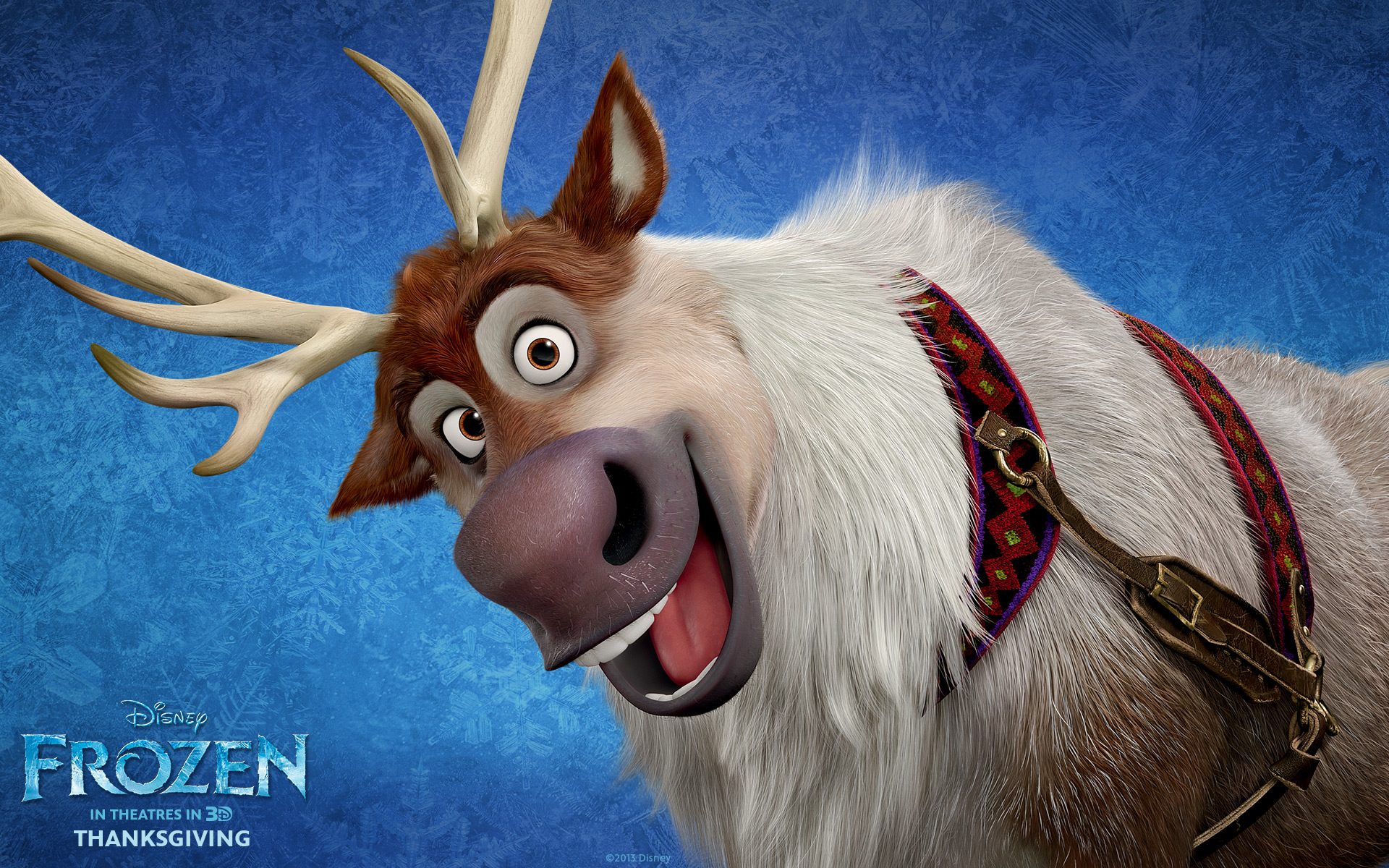 Sven The Reindeer From Disney S Movie Frozen Wallpaper