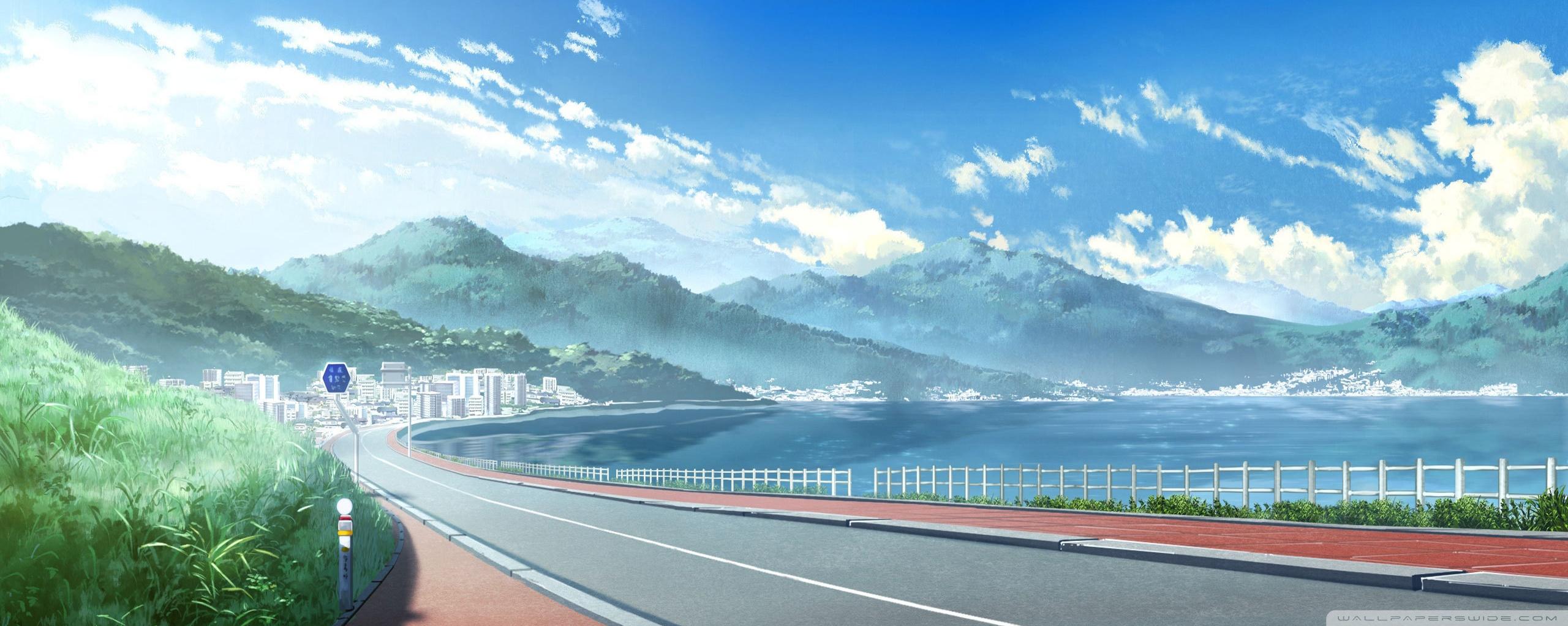Anime Landscape Ultra HD Desktop Background Wallpaper