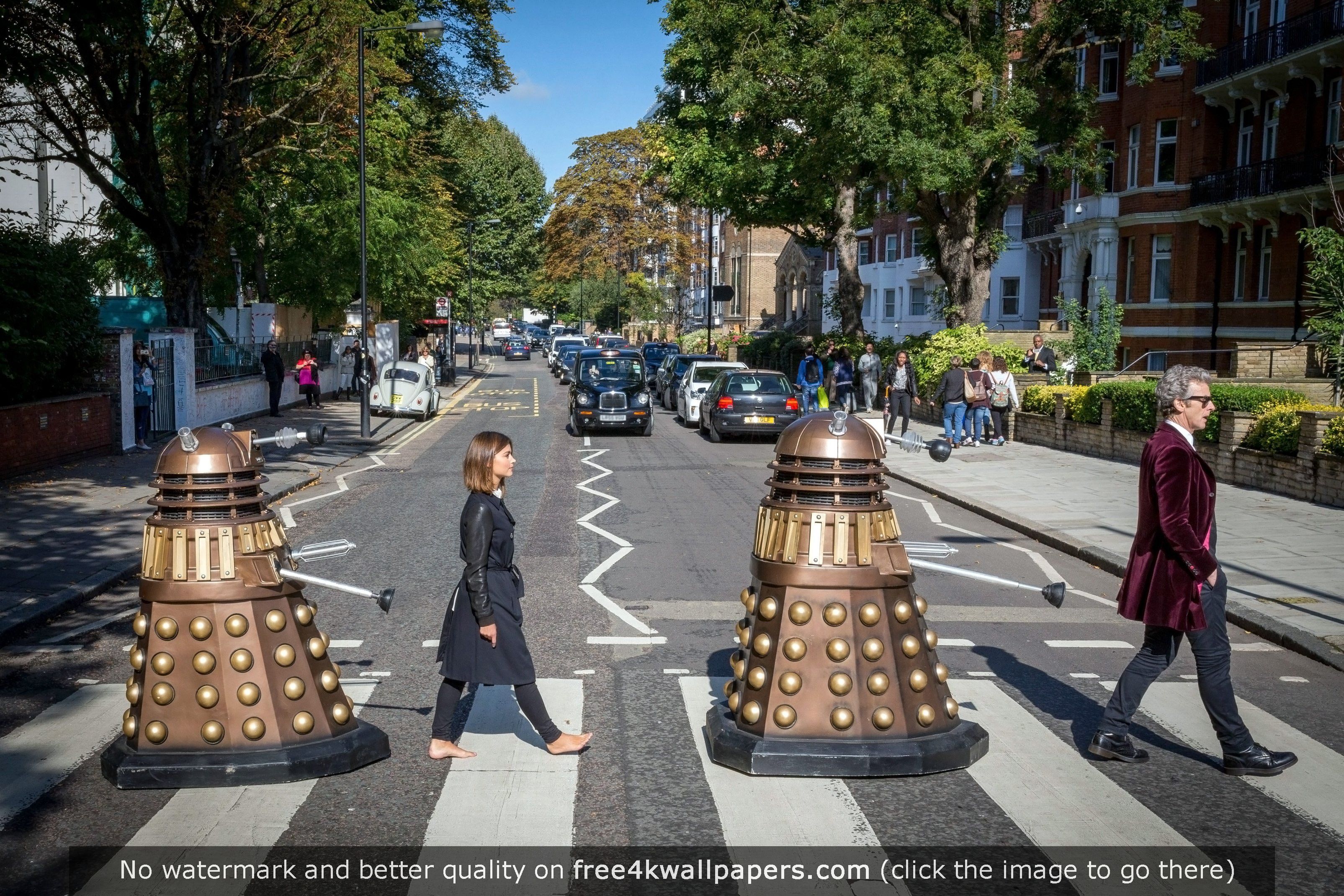 Doctor Who Meets Abbey Road Wallpaper