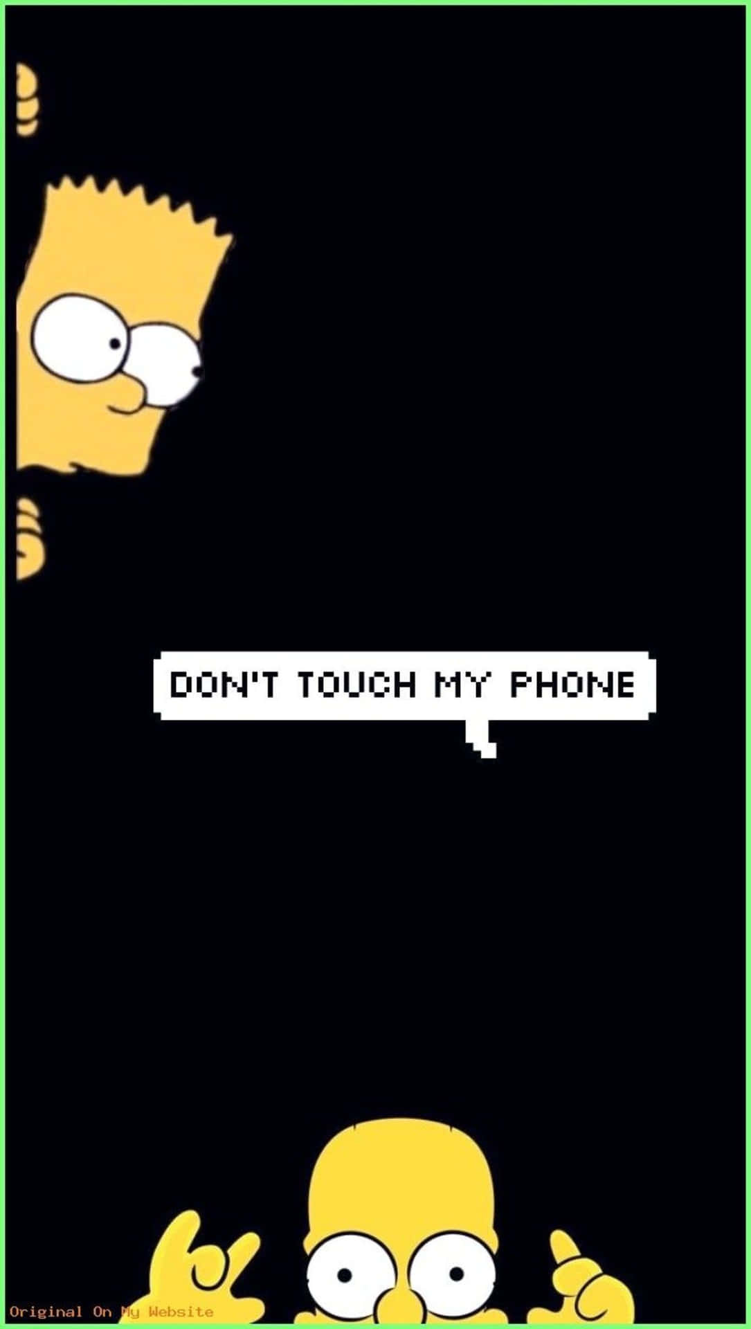 Bart Simpson Yellow Aesthetic Wallpaper