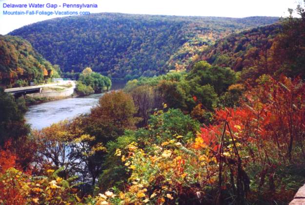 Delaware Water Gap   Colorful New England Fall Foliage