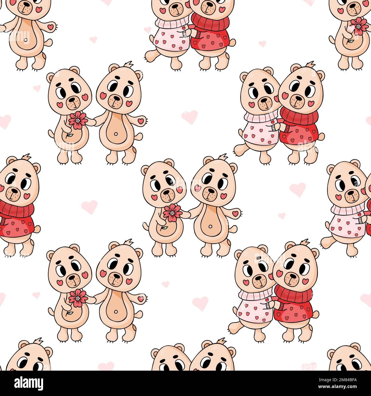 Cute Teddy Bears Couple Hi Res Stock Photography And Image