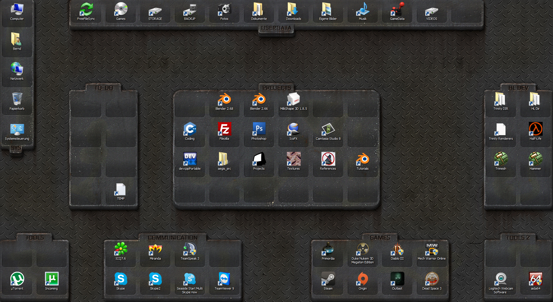 Custom Desktop Background By Totac Customization Screenshots