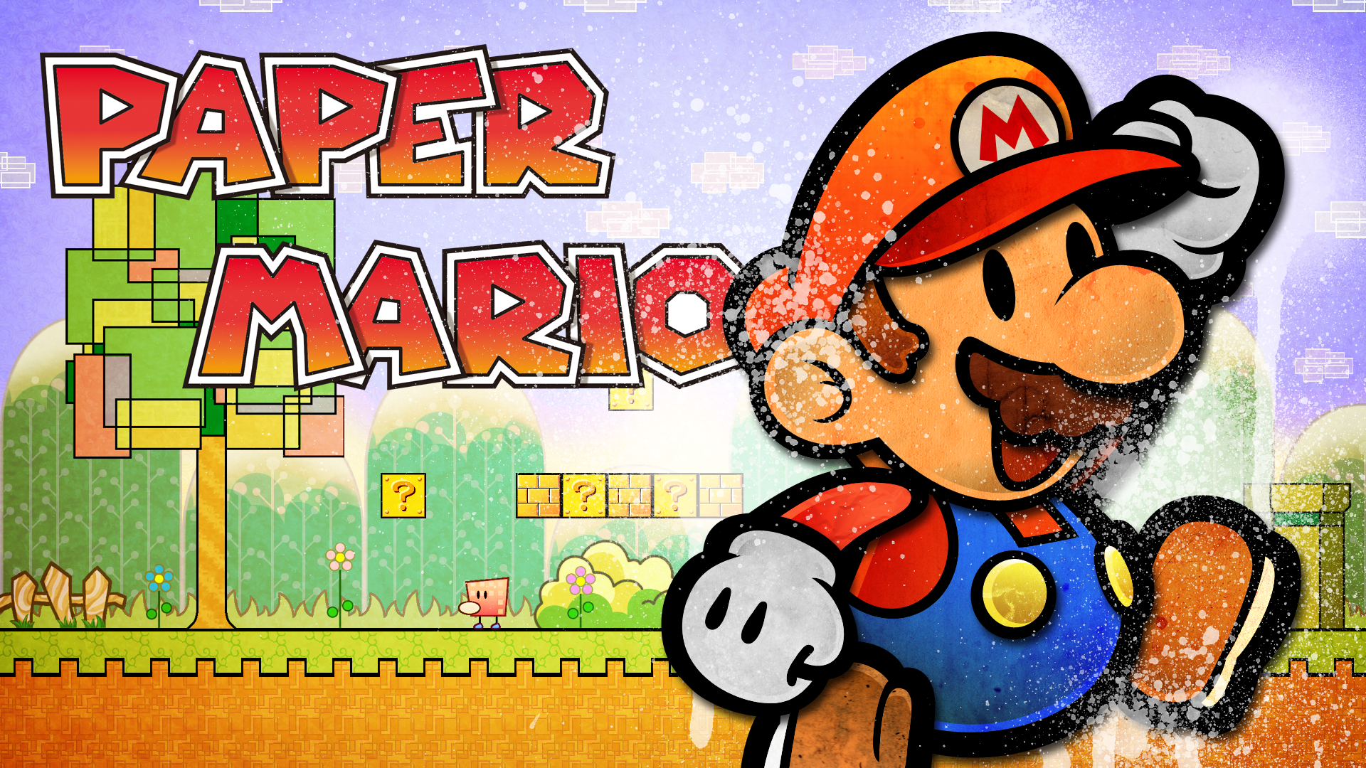 Video Game Super Paper Mario Wallpaper