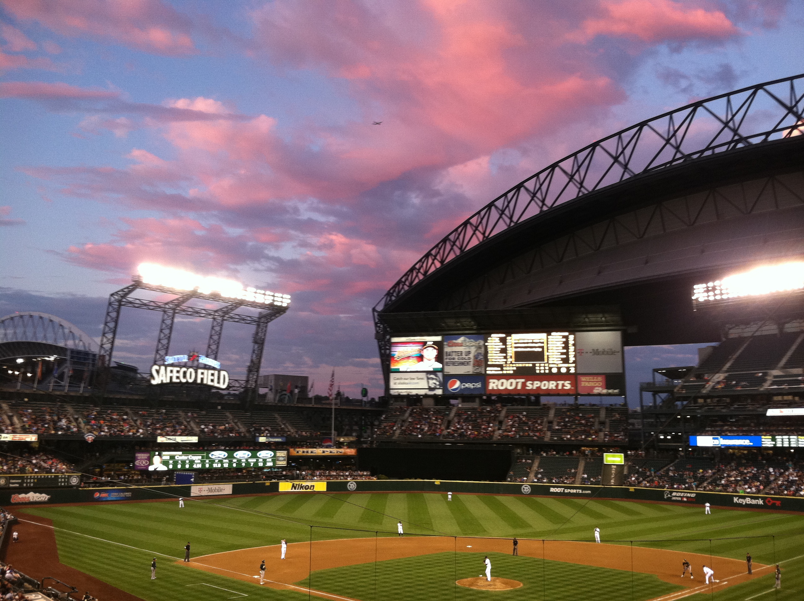 Beautiful Night At Safeco Field Seattle Wa Seattletimes