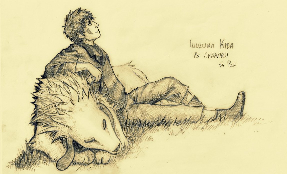 Inuzuka Kiba and Akamaru by AlyaW 1148x695