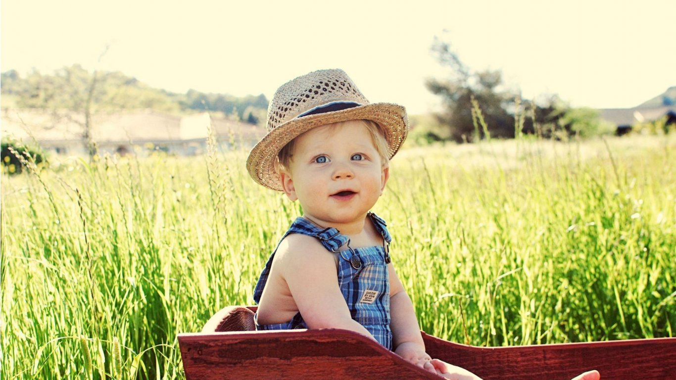 Of Cute Kids And A Farm Pc Android iPhone iPad Wallpaper