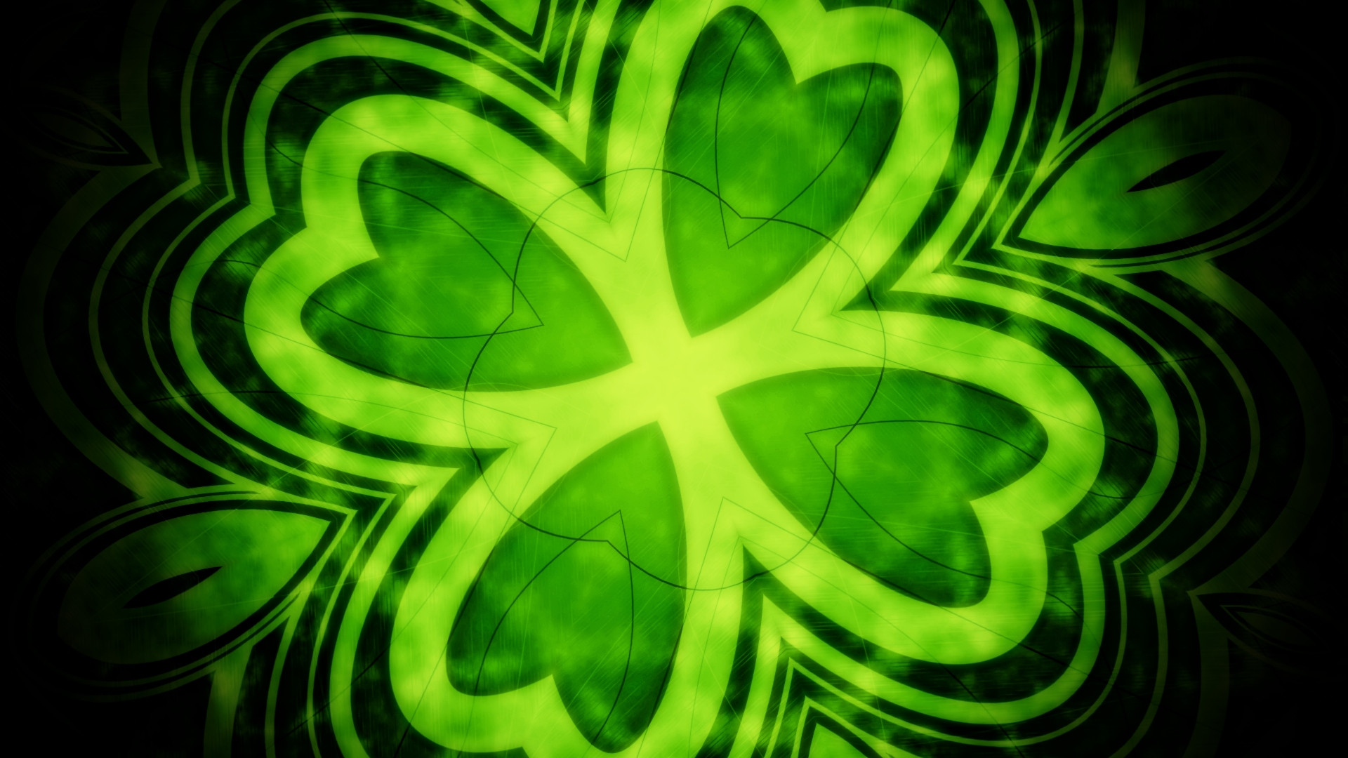 Green Shamrock St Patrick S Day Desktop Wallpaper