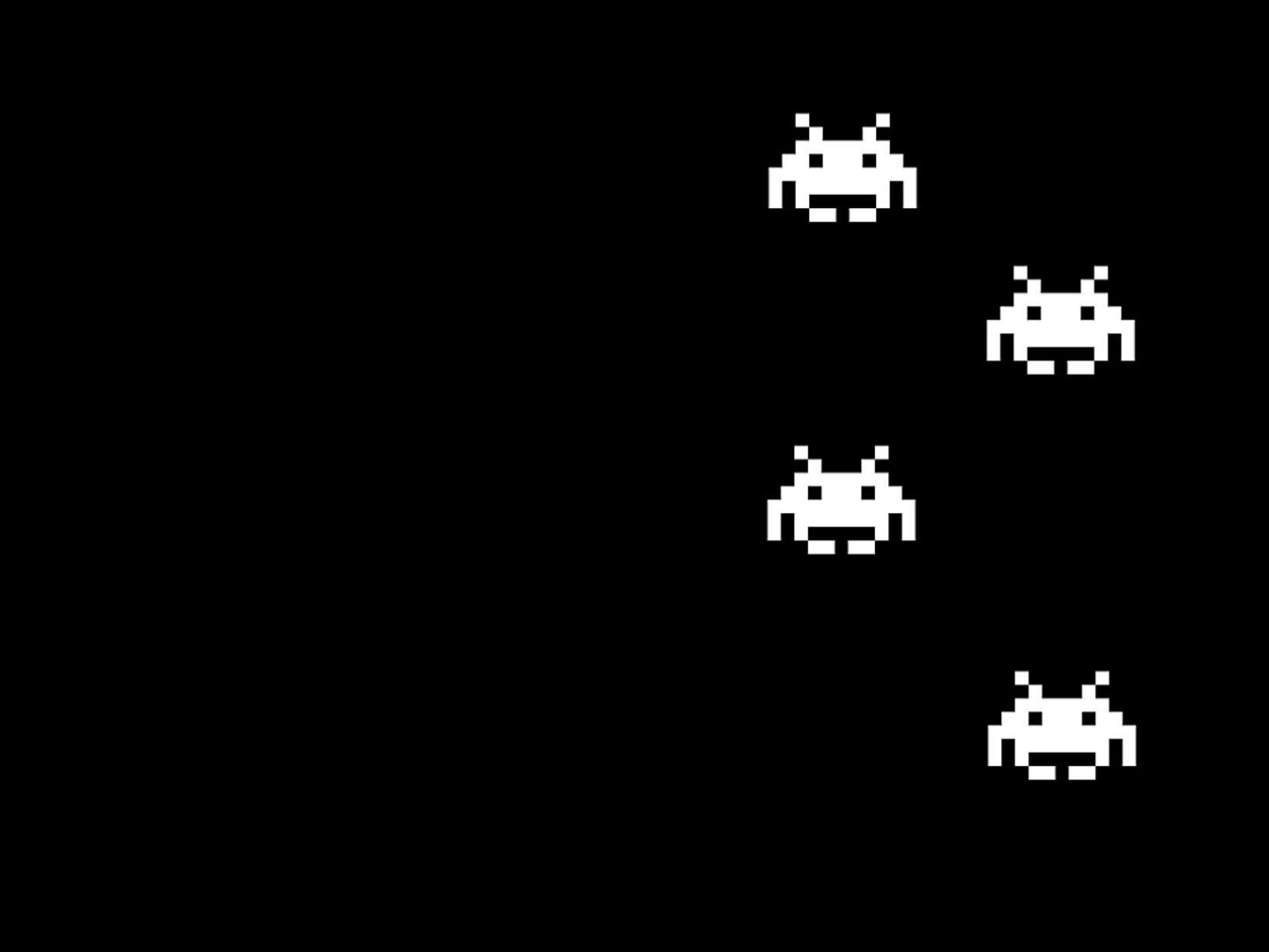 Space Invaders Action Games Wallpaper Image Featuring Classic