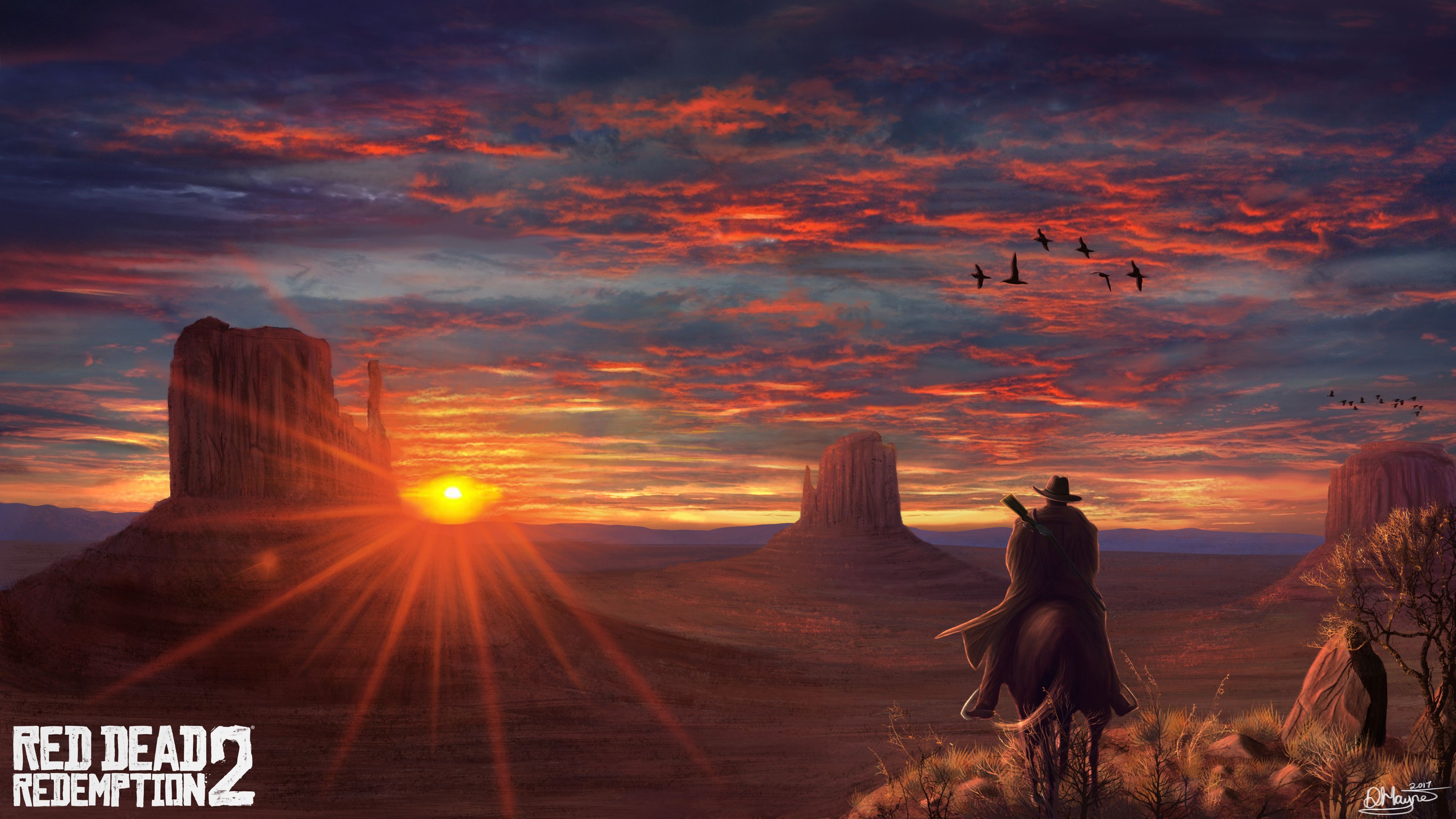 T Ng H P Y Wallpaper 4k Red Dead Redemption M Cho C