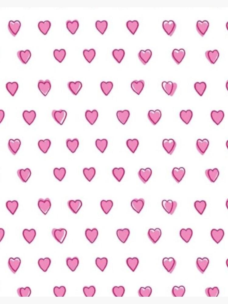 Preppy Pink Hearts Art Board Print By Upze