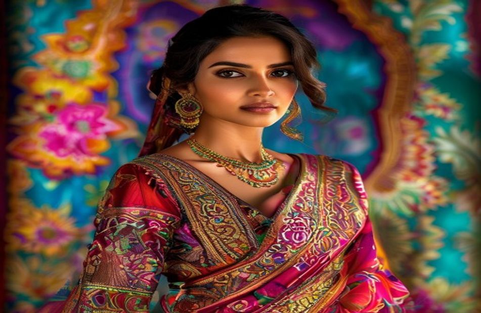 Saree Actress HD Wallpaper 1080p