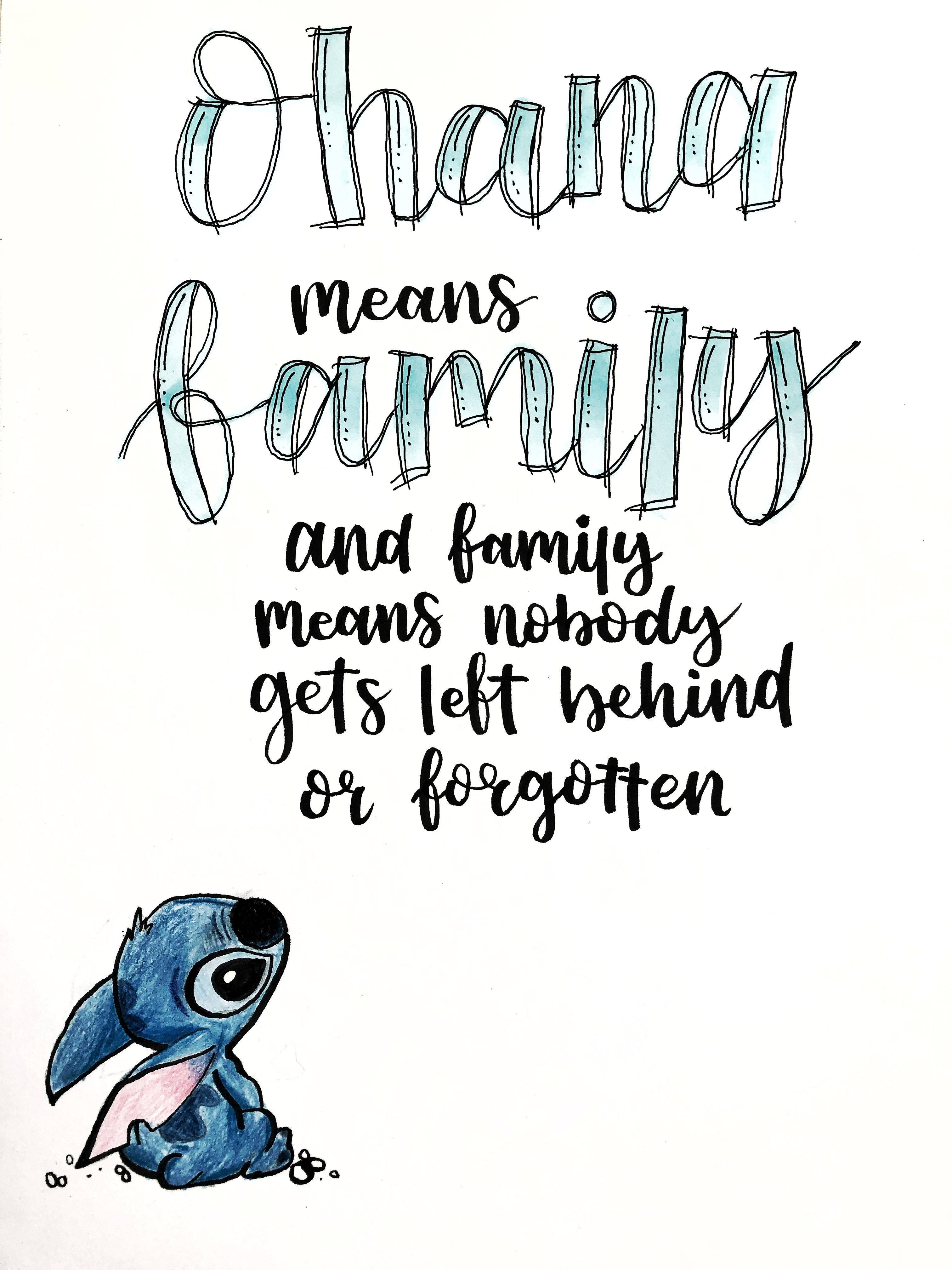 Stitch Ohana Wallpaper