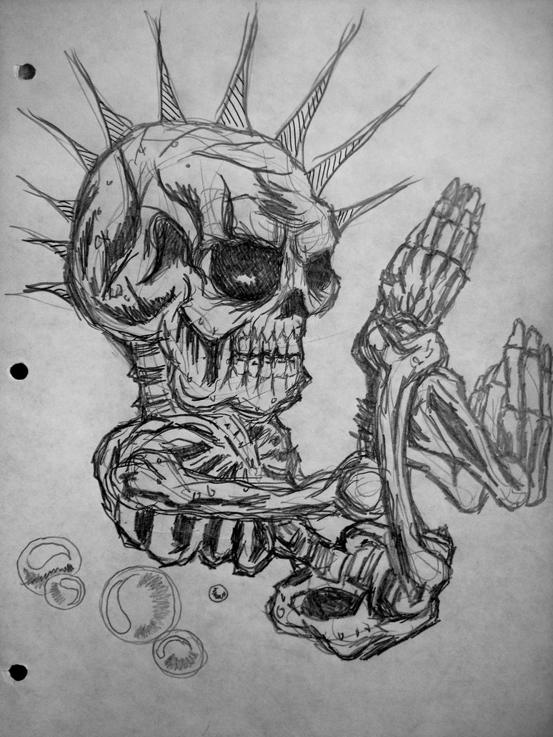 Skull Punk Wallpaper By Xalfredx