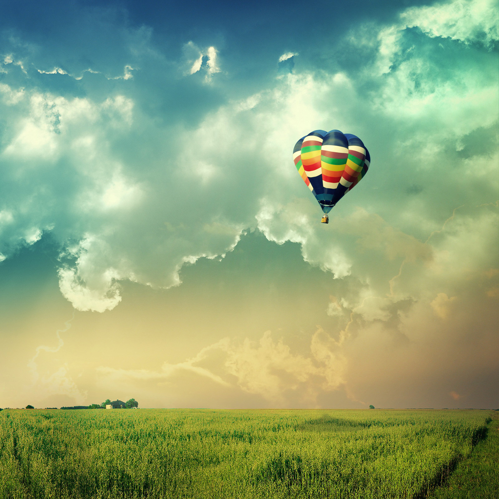 To download click on Hot Balloon in Air HD Wallpaper then choose save