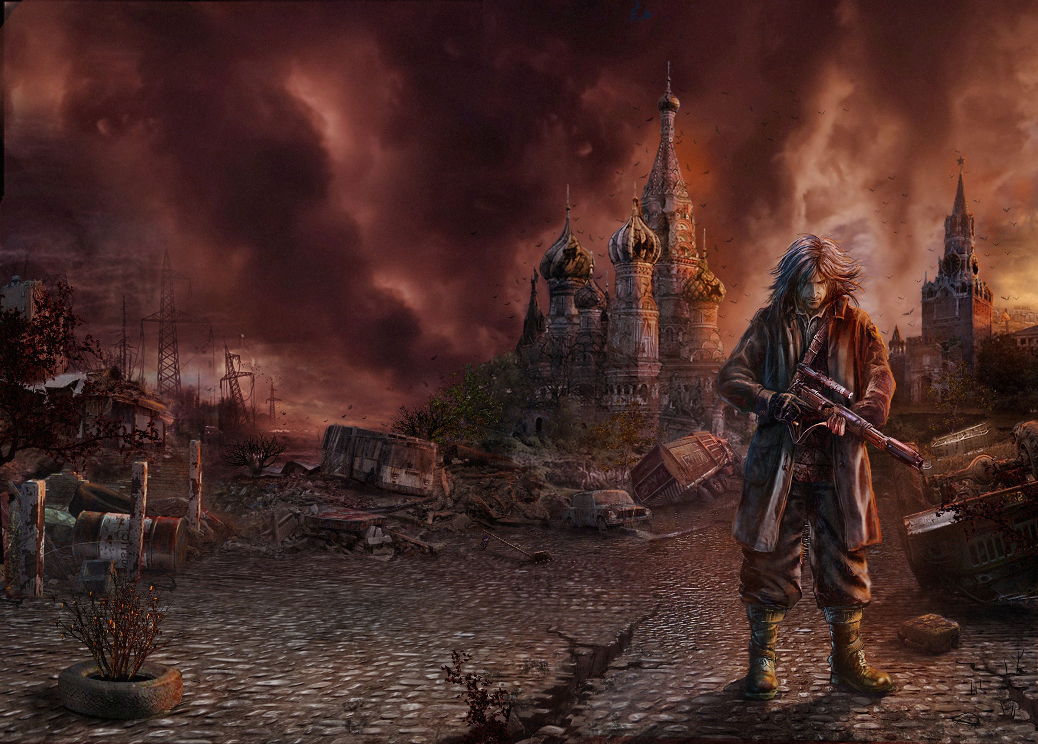 Apocalyptic Moscow Man Warriors Fantasy Prince Persia Sci Fi