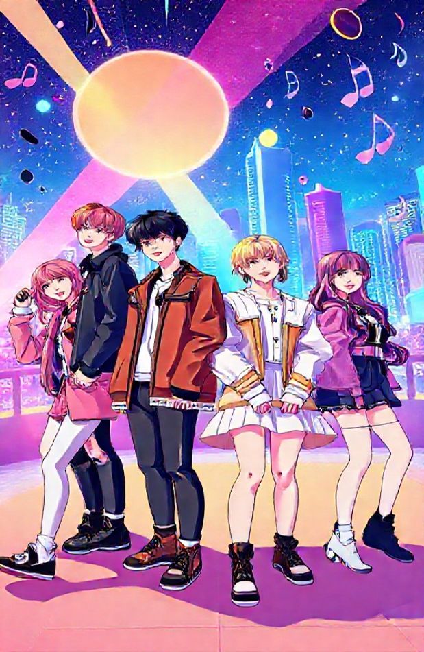 Bts And Blackpink Anime Wallpaper