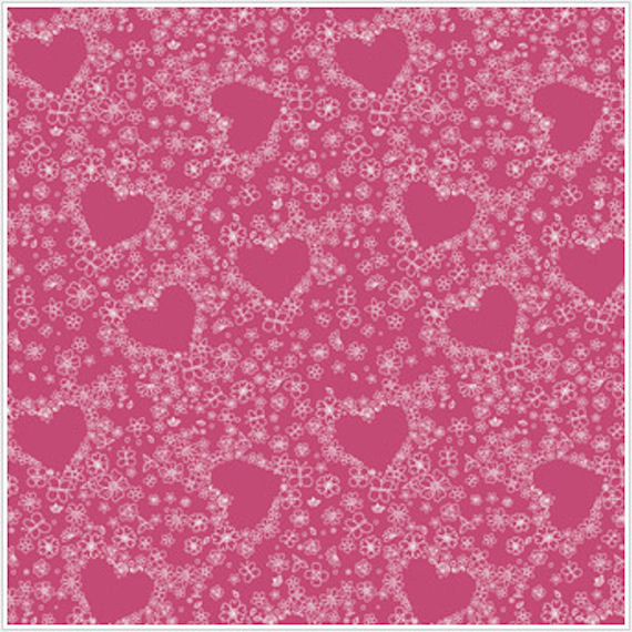 Hearts Pink Wallpaper Wall Sticker Outlet