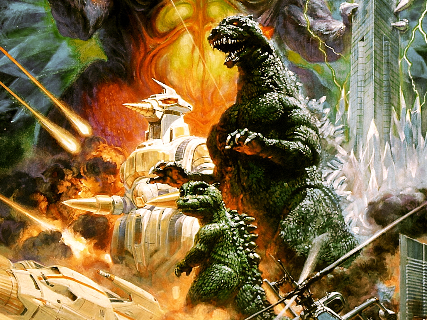 Godzilla Vs Space Puter Wallpaper Desktop Background