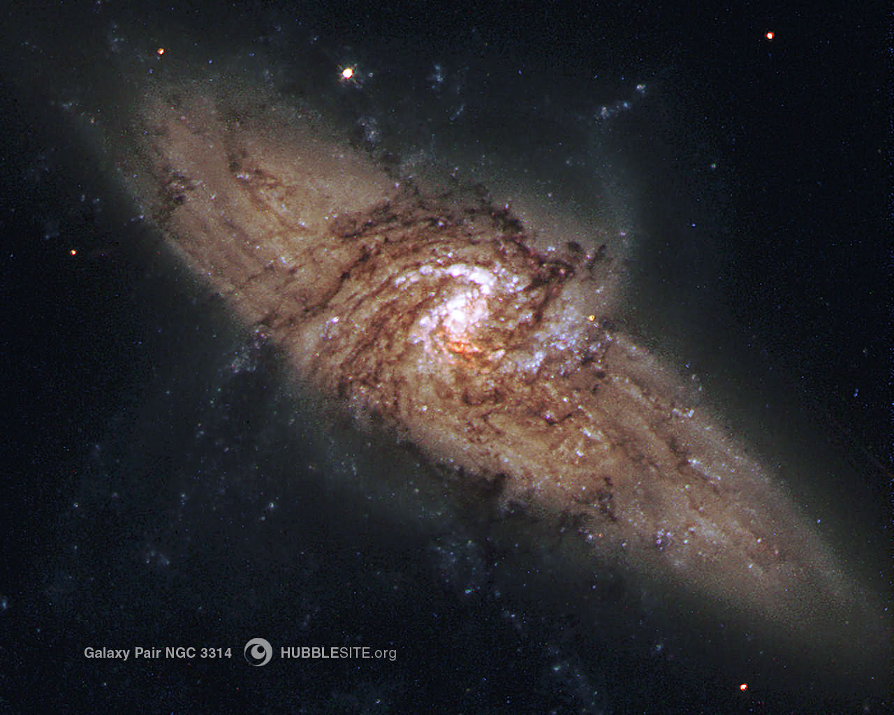 Desktop Wallpaper For Galaxy Pair Hubble