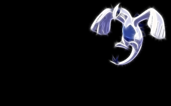 Pokemon Black Background Simple Lugia
