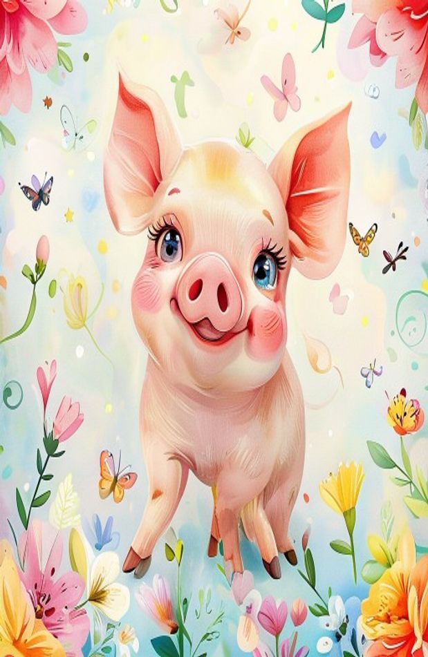 Cute Pig Wallpaper