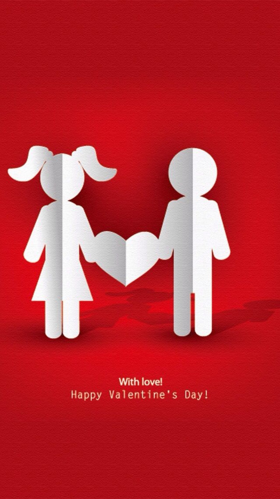 Red Valentine Day iPhone Wallpaper Cute