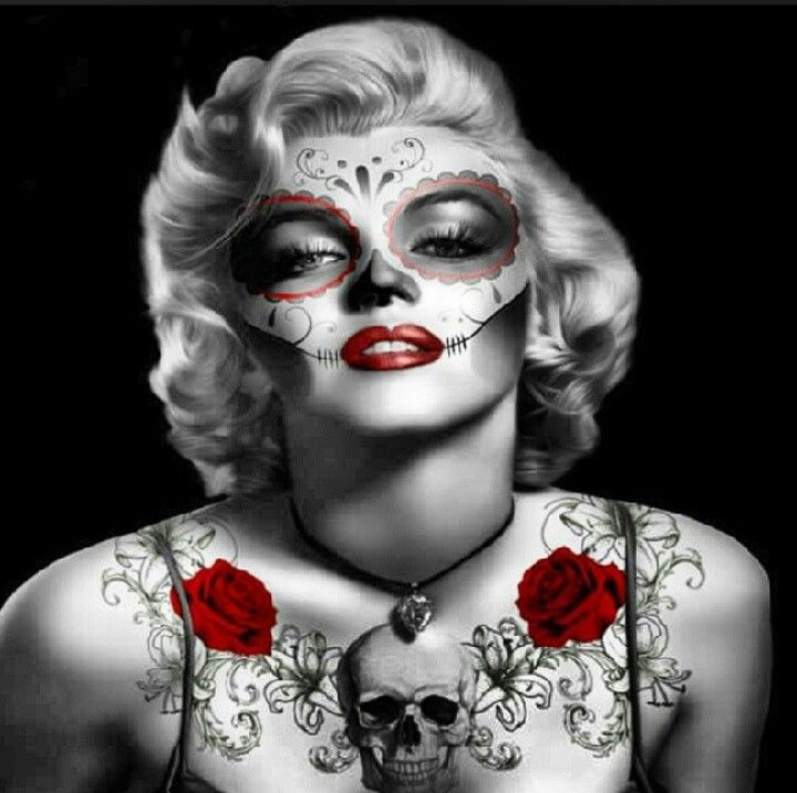Day of the dead Marilyn Monroe Pinterest