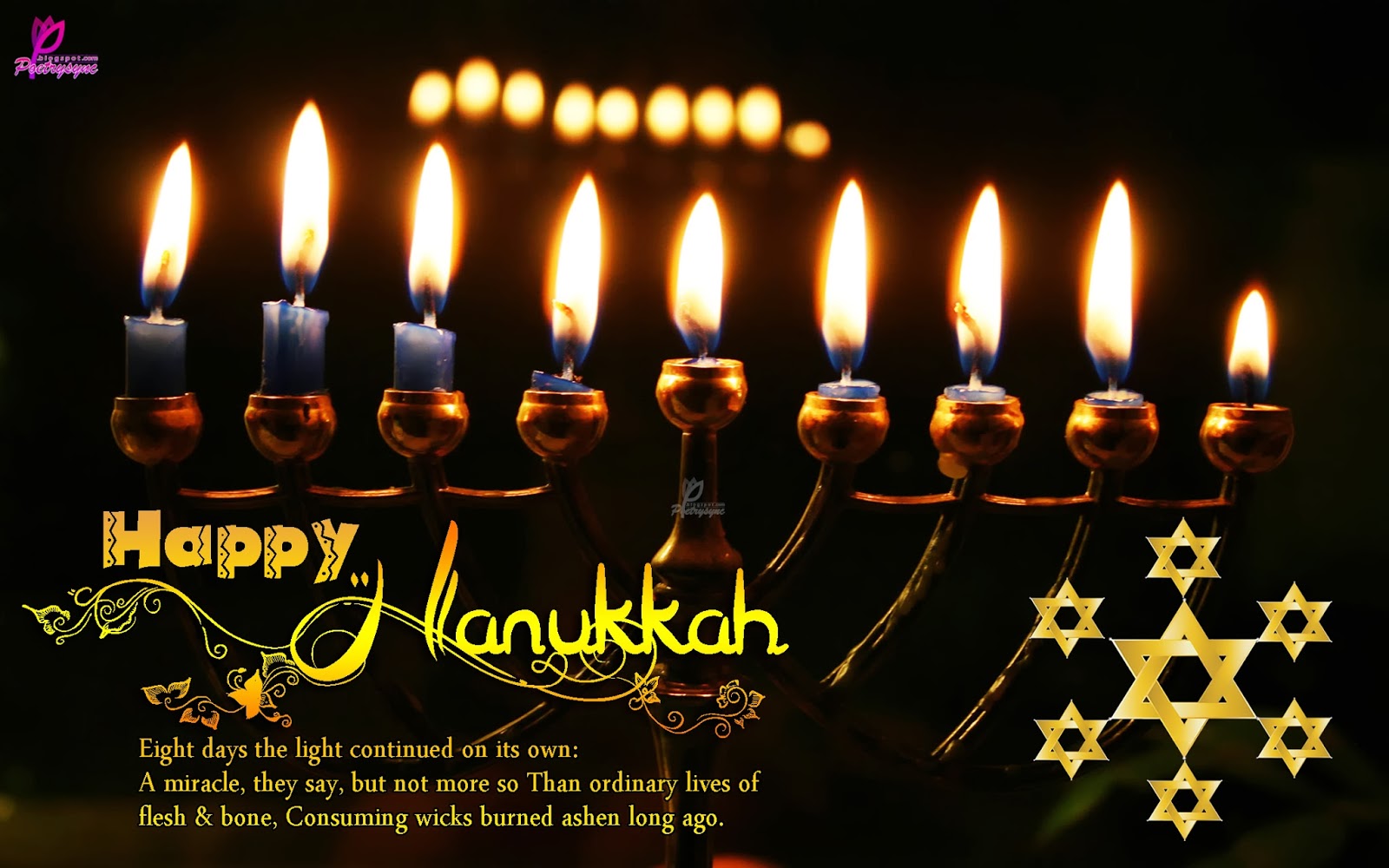 Hanukkah Greeting Ecards With Quotes And Wishes Wallpaper