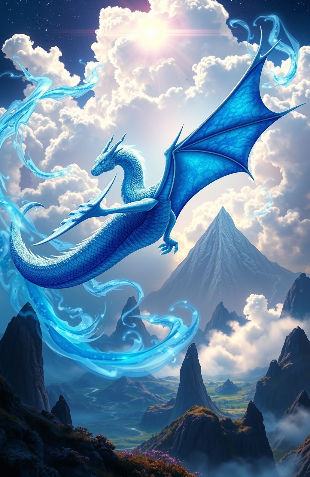 Blue Eyes White Dragon Wallpaper