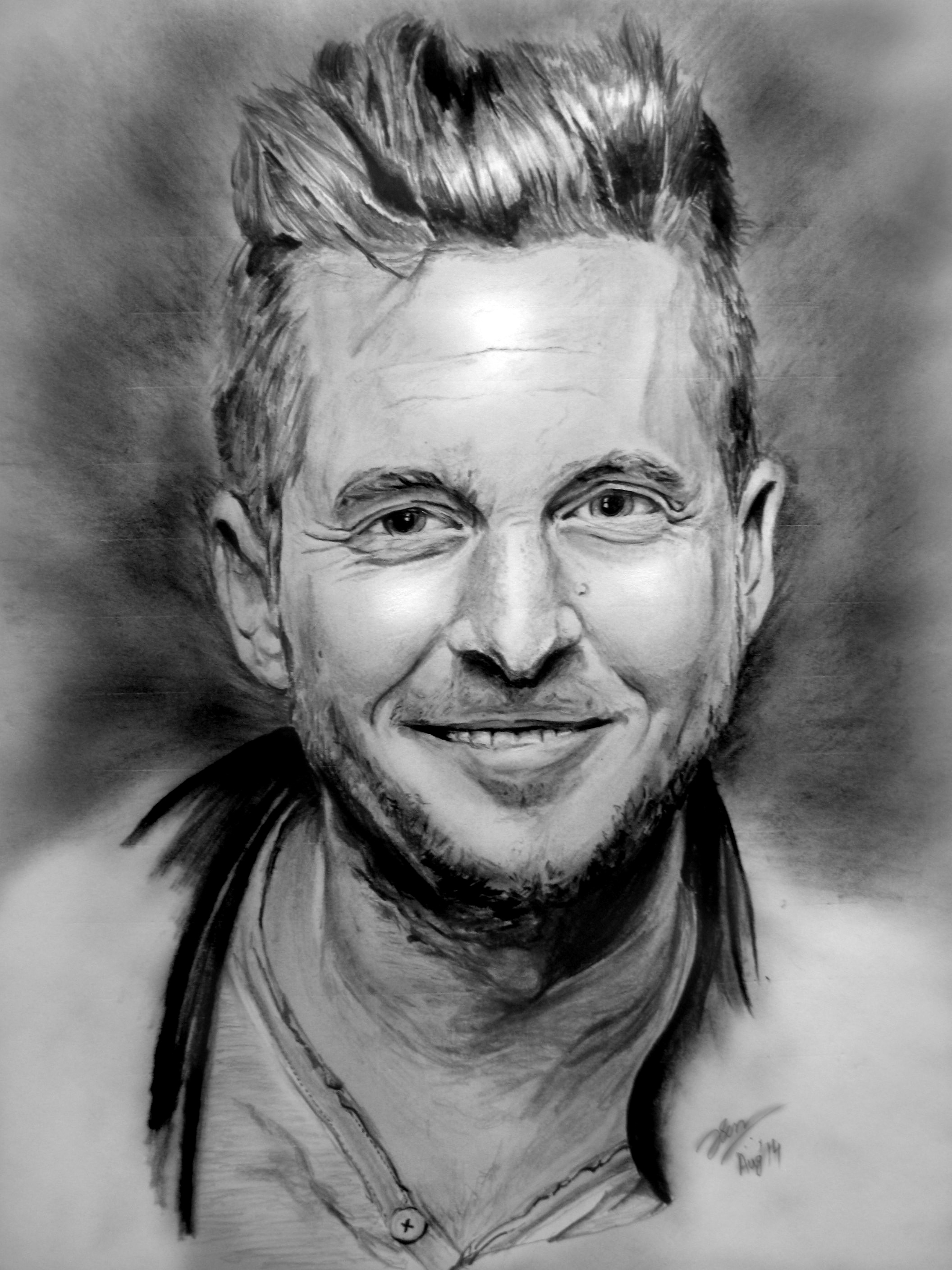 Ryan Tedder Pencil Sketch Portrait By Sathun