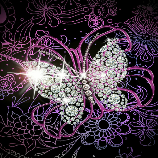 Diamond Butterfly Wallpaper Amazon De Apps F R Android