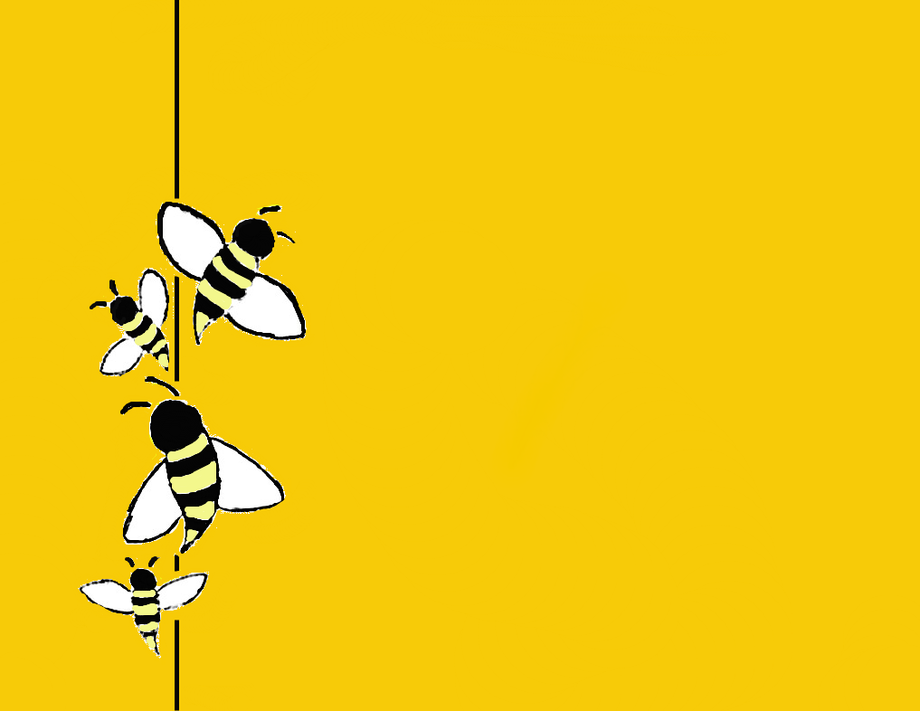 cute background wallpaper with bees 14048293 Vector Art at Vecteezy