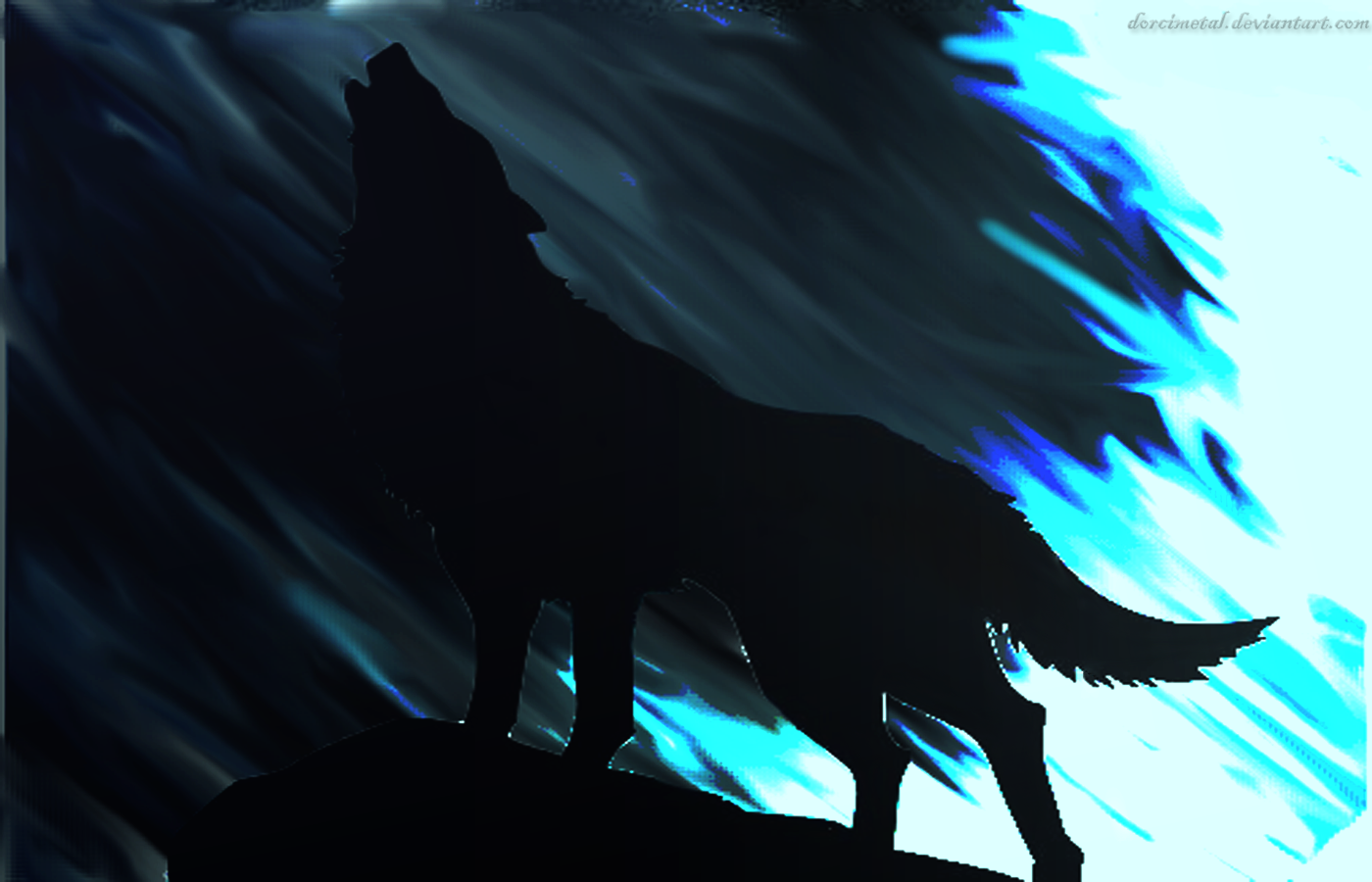 Howling Wolf Wallpaper By Dorcimetal Customization Animals