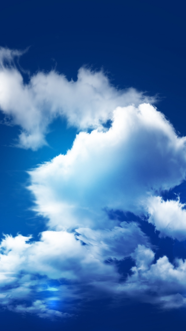 Blue Sky And Clouds iPhone 5s Wallpaper Download iPhone Wallpapers 640x1136