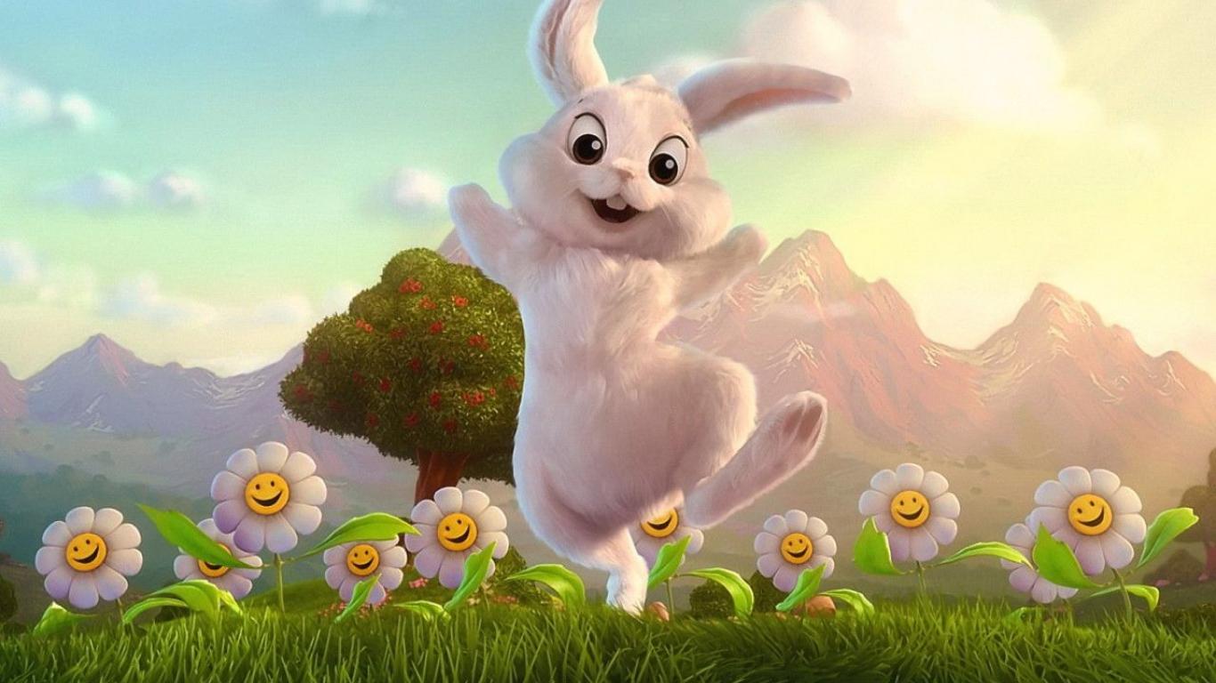 Cute Easter Bunny Wallpaper HD Desktopinhq