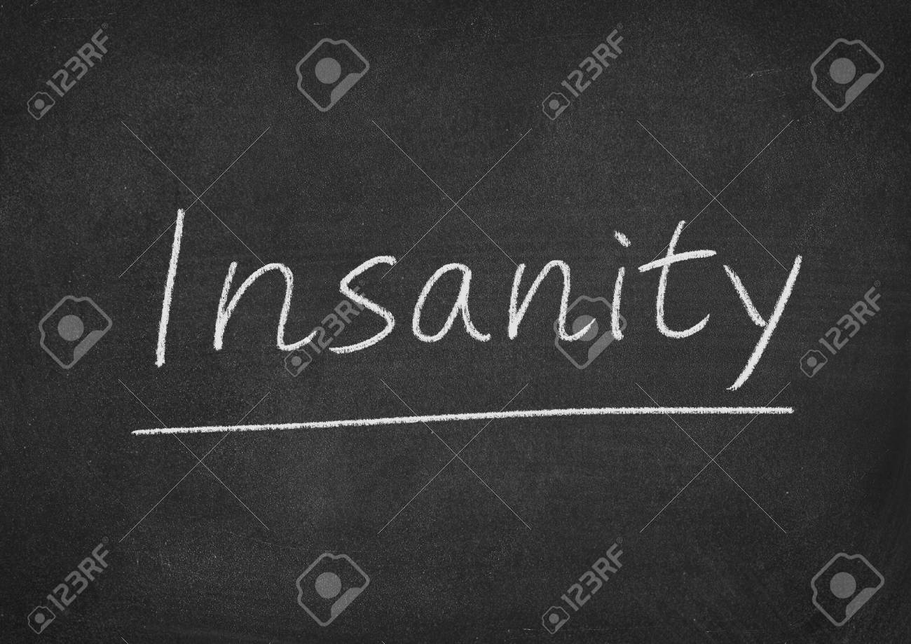 Free download Insanity Concept Word On A Blackboard Background Stock