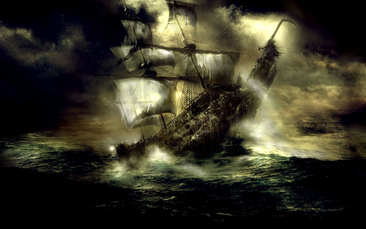 Ghost Ship Wallpaper Top Background