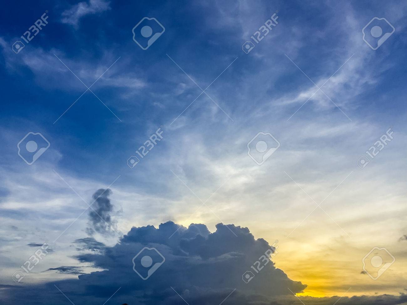 Free download Sunset With Soft Blue Sky Late Afternoon Background Early