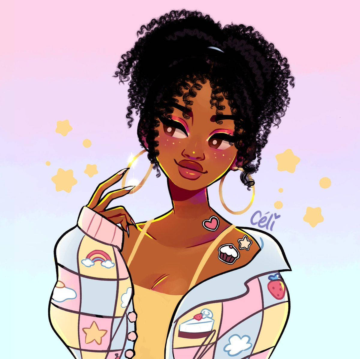 Cute Black Girl Wallpaper