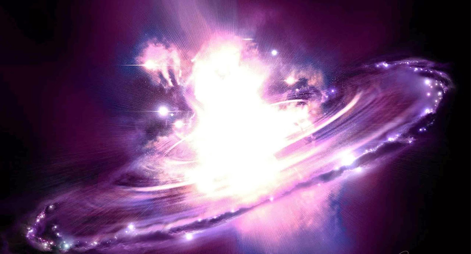 Purple Supernova Wallpaper