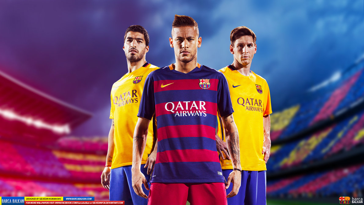 Messi Suarez Neymar HD wallpaper 2015 by SelvedinFCB on