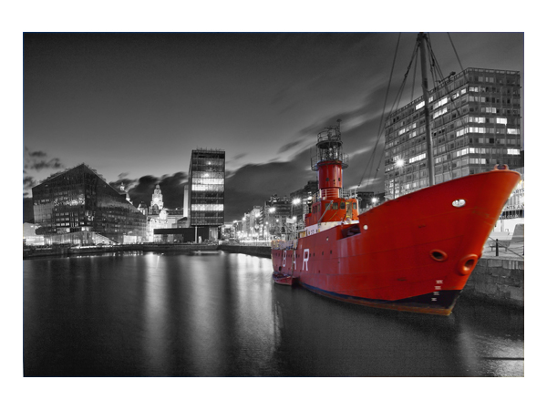  Boat In Liverpool Dock Canvas 50085070   Taskers   The home store
