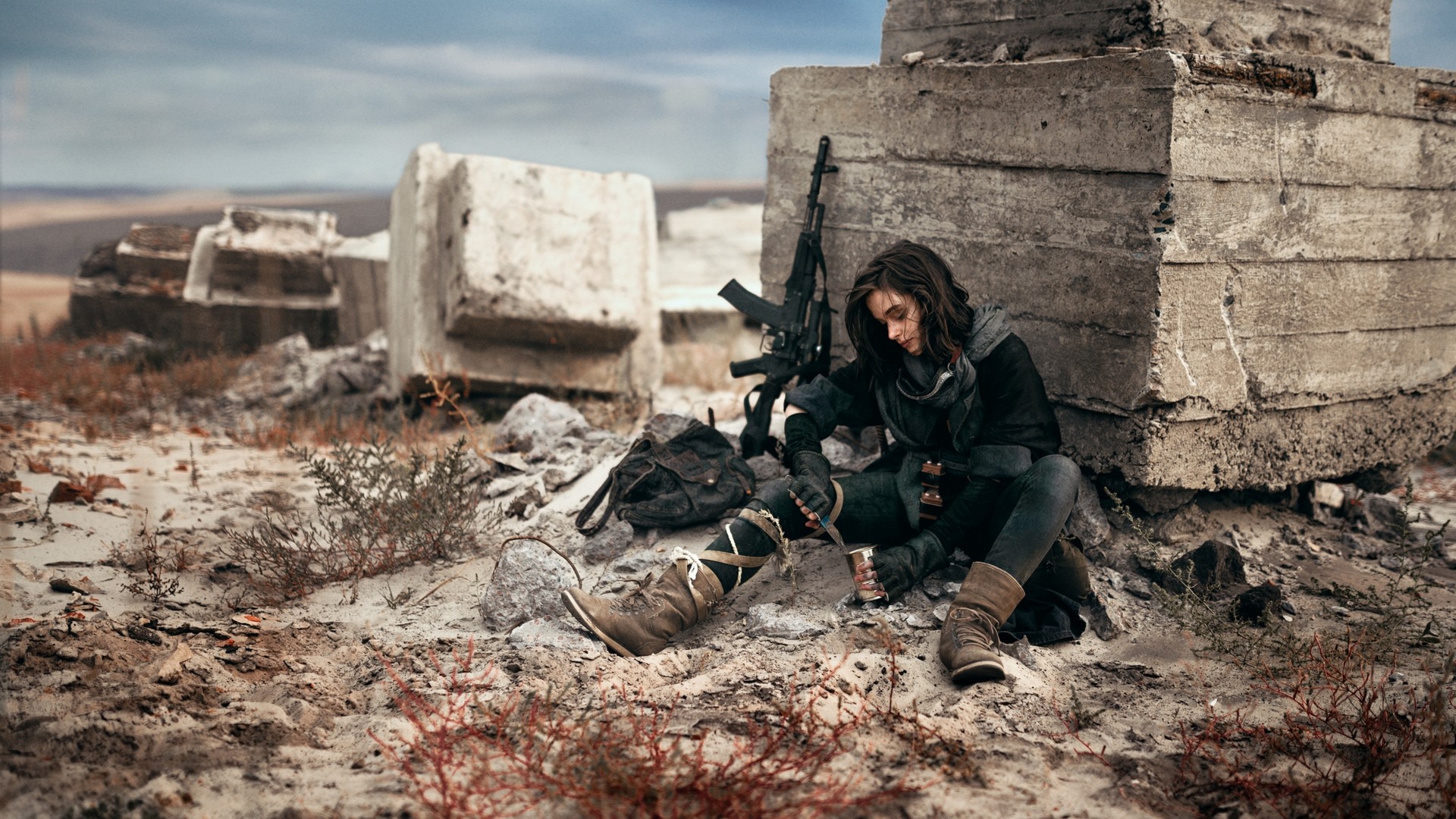 Photography Gun Desert Girls With Guns Brute
