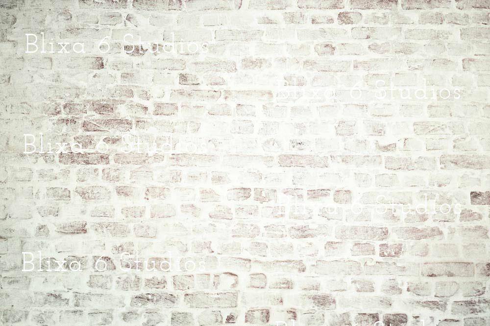 White Brick Wall Printable Texture Faux Wallpaper
